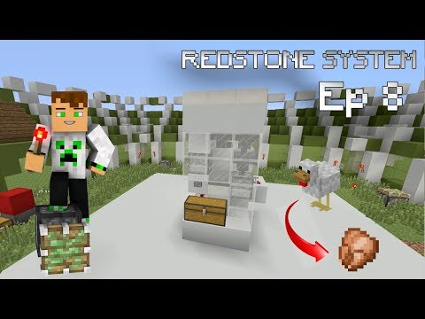 GOLRIVER -  RedStone SyStème - Ep8: Automatic Chicken Factory!!  (Minecraft Console Edition)