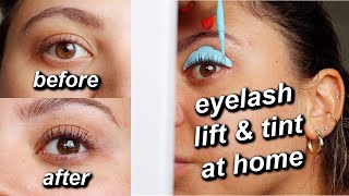 HOW TO DO A LASH LIFT AND TINT AT HOME | STEP BY STEP TUTORIAL USING AMAZON KIT