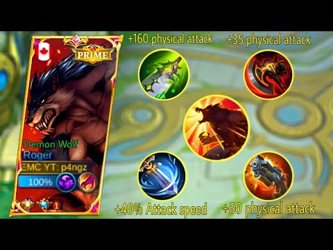 ROGER FULL PHYSICAL ATTACK SPEED BUILD IS HERE 🔥 | ROGER BEST BUILD 2022 | MLBB