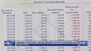Total missing from Wake County Register of Deeds office continues to swell