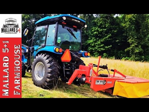 Testing the Tar River Drum Mower on an LS Tractor
