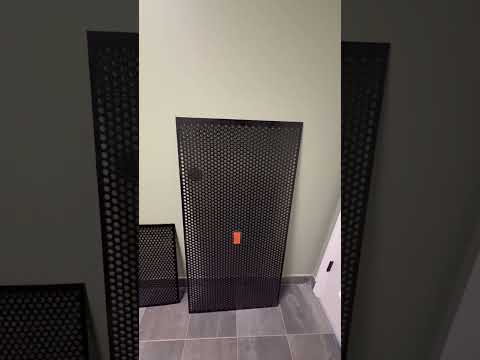 2'x4' Black Plastic Perforated tile, .5in. Perforations