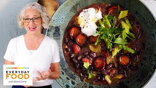 Smoky Bean Soup with Sausage | Pantry Staples | Everyday Food with Sarah Carey