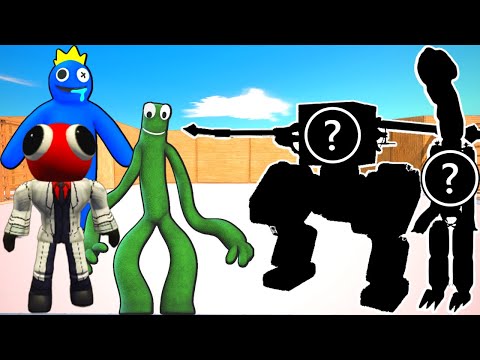 REAL RAINBOW FRIENDS VS FAKE RAINBOW FRIENDS - ANIMAL REVOLT BATTLE SIMULATOR