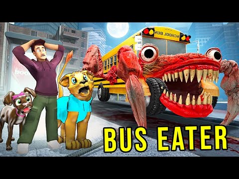 SCHOOL BUS EATER is following US... (*Gmod Sandbox*)