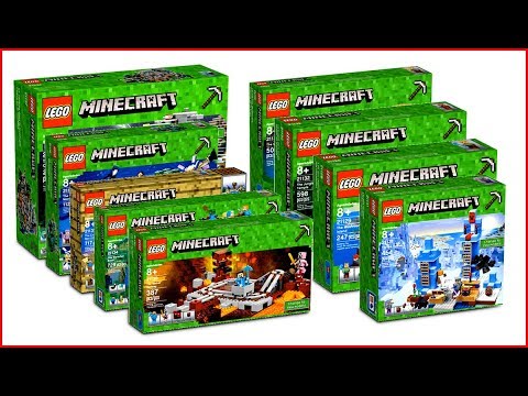 LEGO MINECRAFT COMPILATION All Sets of All Time Fast Speed Build for Collectors - UNBOXING