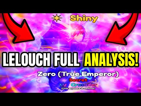 NEW 0.1% *SHINY CRUSADER* LELOUCH IS A *META* UNIT IN ANIME CRUSADERS! (FULL SHOWCASE)