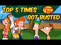 Top 5 Times CANDACE BUSTED PHINEAS And FERB