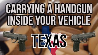Carrying a Handgun in Your Car Under Constitutional Carry: Texas Gun Laws Explained