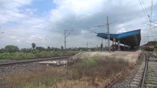 Whining Blood Red Ex WAP6:HWH-NDLS Duronto hits 120kmph at BRPA