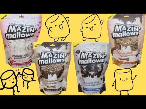 Mazin’ Mallows: Vanilla Rainbow Crunch, Classic Chocolate, Cookies N’ Cream & S’mores Review