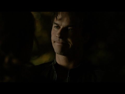 TVD 8x8 - Damon throws Elena's necklace away & kills Tara to prove Stefan that he doesn't care | HD