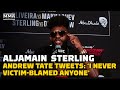 Aljamain Sterling Clarifies Andrew Tate Tweets: ‘I Never Victim-Blamed Anyone’ | UFC 280