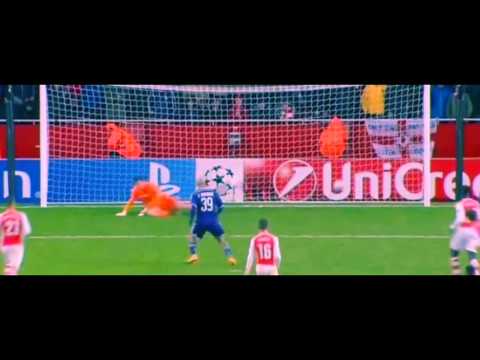 Arsenal 3 2 Anderlecht Anthony Vanden Borre  Penalty Goal Champions League  05 11 2014