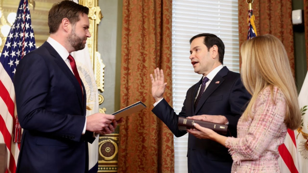 Vice President JD Vance Swears In Marco Rubio as United States Secretary of State