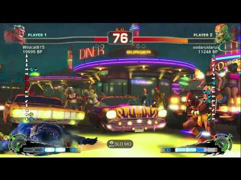 Wildcat815 [Hakan] vs Darui [Dhalsim] SSF4 Online Ranked Matches - TRUE-HD