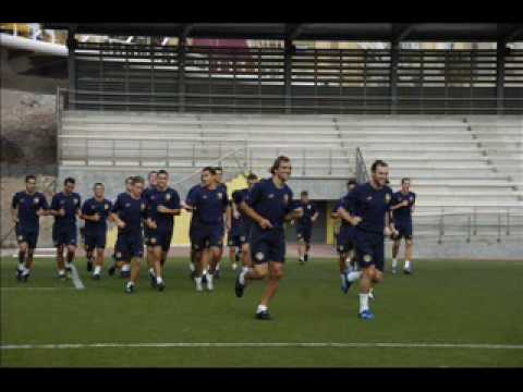 El guardameta Ioné y la responsable de infr., Olga