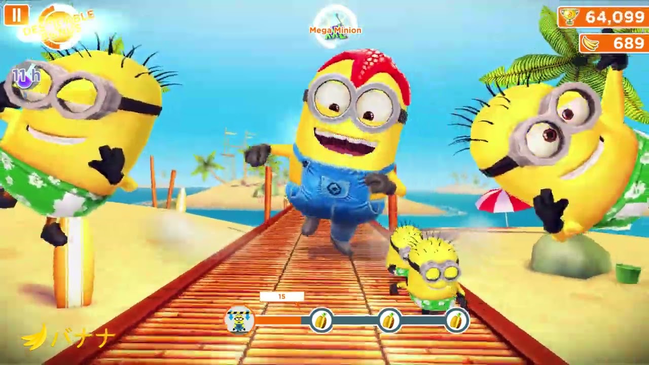 Minion Rush - Starfish Minion become Frogman in The Banana Mission