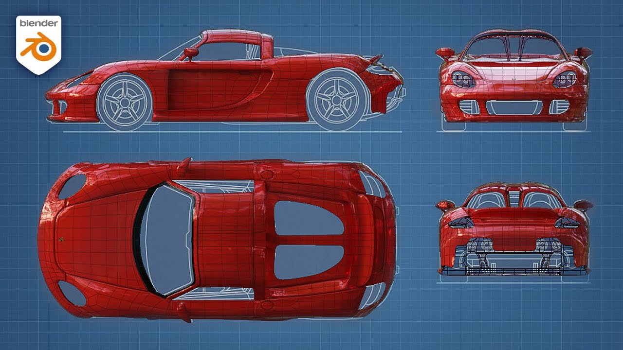 Tutorial: Referências para modelar CARROS no Blender 3D