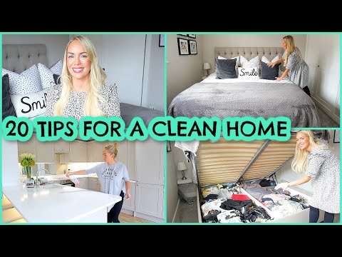 20 TIPS FOR A CLEAN HOME | HABITS FOR KEEPING A CLEAN HOUSE