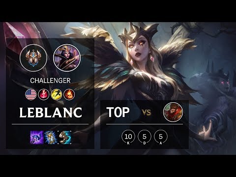 LeBlanc Top vs Wukong - NA Challenger Patch 10.12