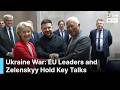 EU Leaders Von Der Leyen Costa Meet President Zelenskiy In Cyprus On War With Russia AC1G