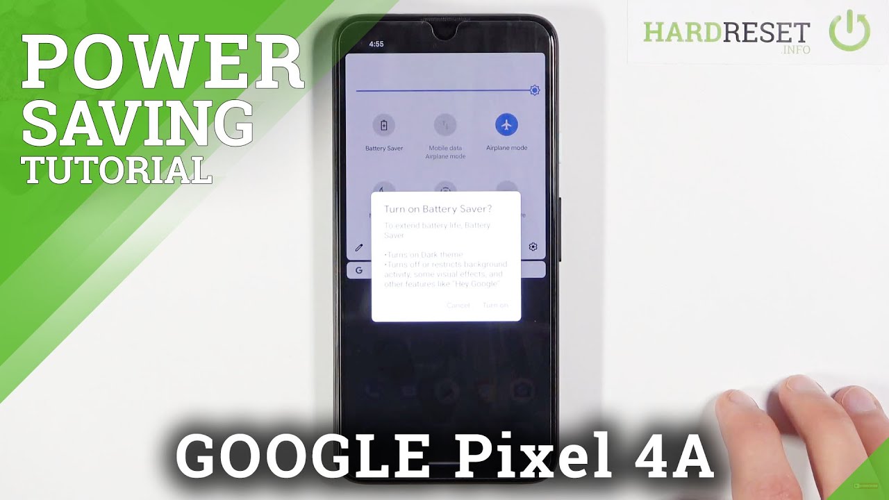How to Turn On Power Saving Mode in GOOGLE Pixel 4A – Battery Settings
