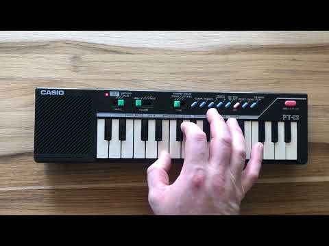 Casio PT-12 Vintage 1980's Mini Key Synthesizer - Black image 8