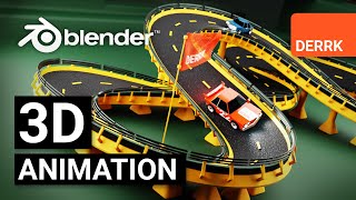 Racing Cars in Blender 28! #blender3d #animation #
