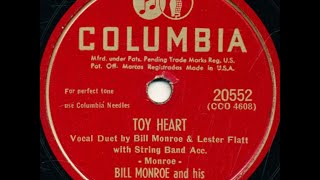 Bill Monroe “Toy Heart" Columbia 20552 Lester Flatt, Earl Scruggs, Chubby Wise, & Howard Watts