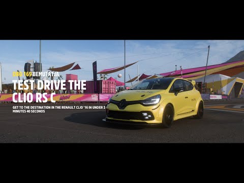 Forza Horizon 5  DBO 169 TEST DRIVE THE CLIO RS C GET TO THE DESTINATION IN THE RENAULT CLIO 16 UNDE