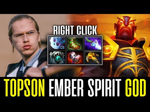 Topson EMBER SPIRIT God - NO NEED Aghanim's Scepter DOTA 2