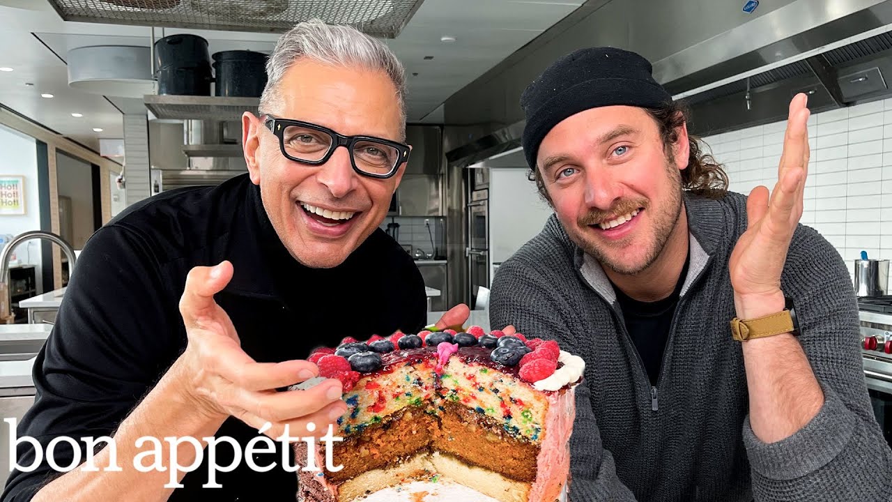 Jeff Goldblum Makes A Birthday Cake