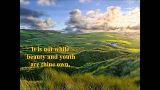 Believe Me, If All Those Endearing Young Charms (with lyrics)