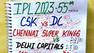Chennai Super Kings vs Delhi Capitals 55 match prediction ipl2023, csk vs dc, dc vs csk dream11 team