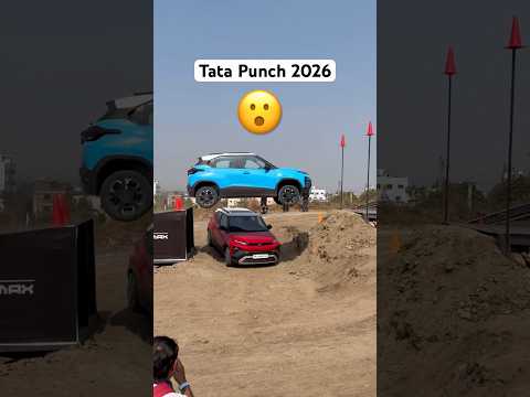 Tata Punch 2026 smoothly jumping in the air #manishbhardwaj #tatapunch #tatamotorsindia #shorts