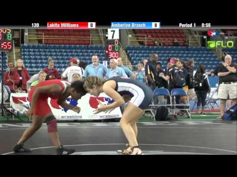Junior WM 130 - Lakita Williams (Pennsylvania) vs. Amberlee Brasch (Washington)