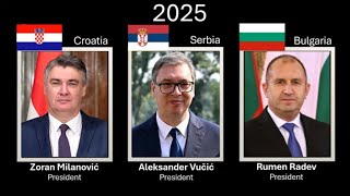 The leaders of Croatia , Serbia & Bulgaria , every year (1815 - 2025)