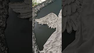 3D  obraz  dvou andělů -JIN -JANG Andělé 