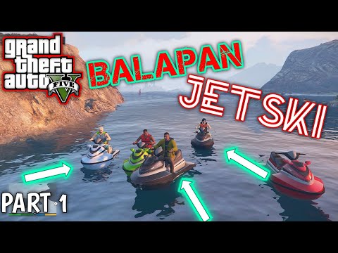 Balapan JetSki Di GTA 5 Seru Banget (GTA V OFFLINE)