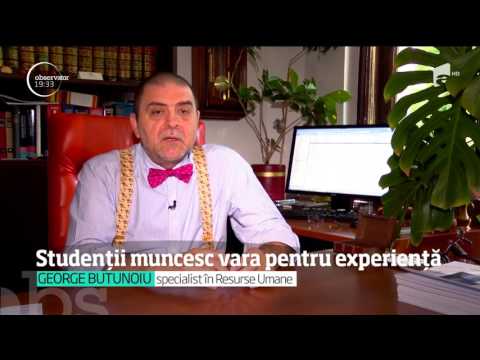 În lunile de vară studenţii ajung să lucreze mai mult pentru experienţă şi bacşiş