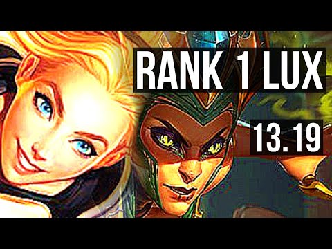 LUX vs CASSIOPEIA (MID) | Rank 1 Lux, 6/0/6, Dominating, Rank 20 | TR Challenger | 13.19