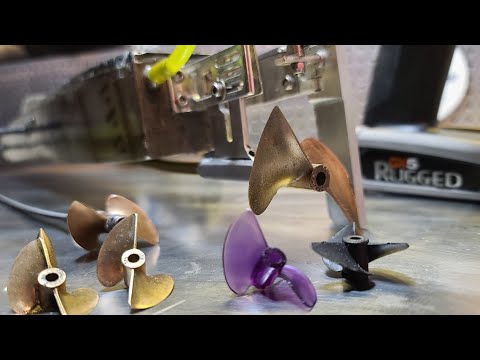 Mini RC Outrigger Big Prop Problem - Over Propped RC Boat