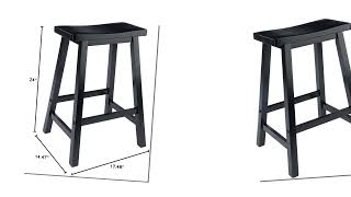 🪑 Winsome Satori Saddle Seat Counter Stool – Elegant & Space-Saving Home Bar