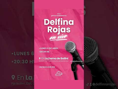 Primer fecha en vivo!!! 🩷🇦🇷 #delfinarojas #caba #argentina #showenvivo #ladamadebollini #pop