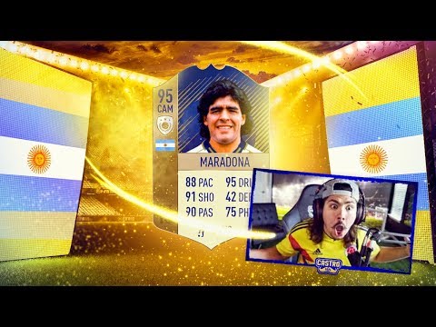 I PACKED 95 ICON MARADONA!!! OMFG!! FIFA 18