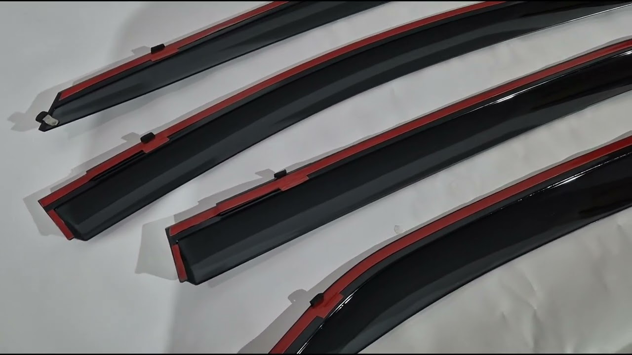 Toyota Corolla 2013–2019 Vindafvisere med kromliste Niken Luxury (4 stk) Video 1