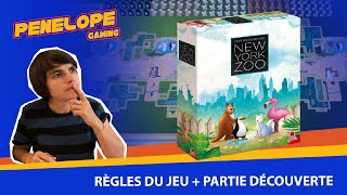NEW YORK ZOO - Règle et Partie Live avec Anne-Gaëlle / Les Chroniques des Meeples  - Jeu de société