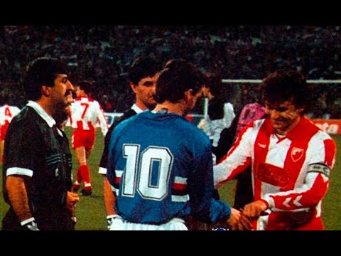 Stella Rossa Belgrado-Sampdoria 1-3 MIHAJLOVIC,KATANEC,Vasilijevic aut.,MANCINI Gruppo A 01-04-1992