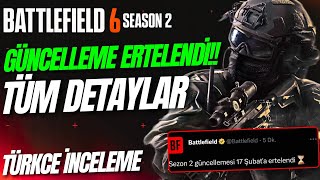 BATTLEFİELD 6 Sezon 2 Güncellemesi ERTELENDİ! 🚨 Yeni Tarih? Tüm Detaylar (Türkçe)